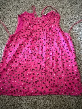 Elle Hot Pink Floral blouse